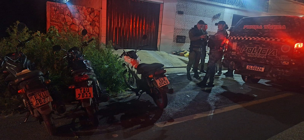 Motocicletas recuperadas pela Polícia Militar