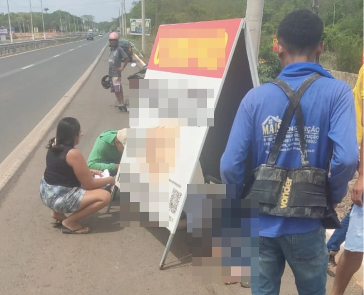 Motociclista não resistiu aos ferimentos e morreu ainda no local do acidente na Br 343