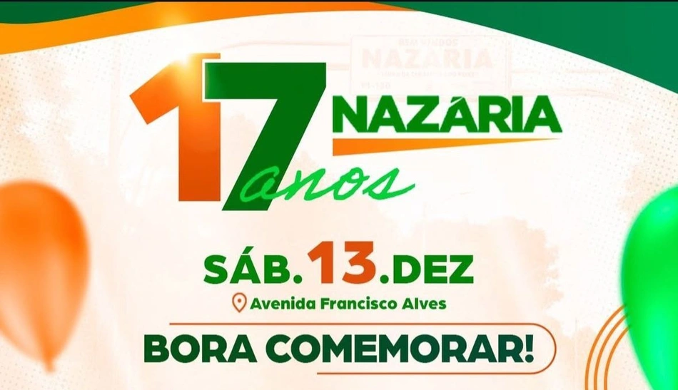 Nazária celebra 17 anos com grande festa neste sábado (13)