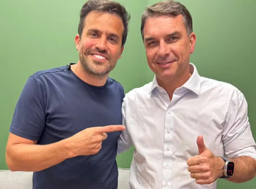 Pablo Marçal declarou apoio à pré-candidatura de Flávio Bolsonaro