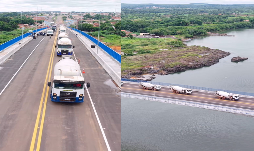 Ponto entre Maranhão e Tocantins será reinaugurada nesta segunda (22), um ano após a queda