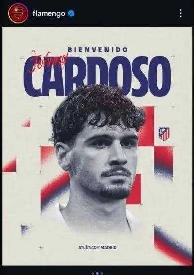 Postagem feito pelo Flamengo nas redes sociais
