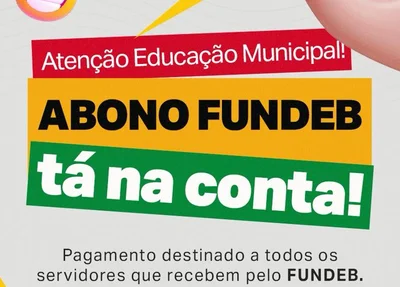 Prefeitura de Aroazes anuncia pagamento de abono para profissionais da Educação