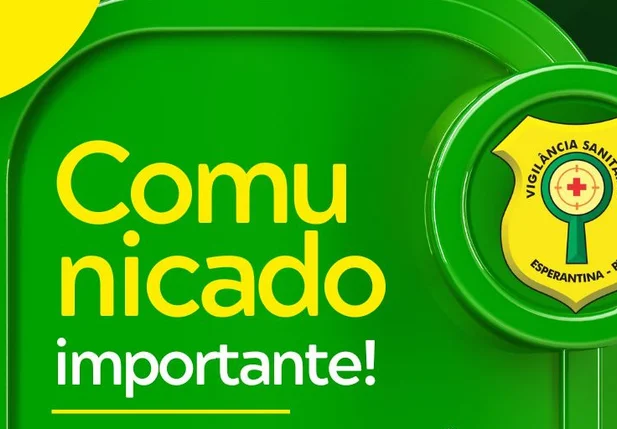 Prefeitura de Esperantina divulga cronograma de emissão e renovação da Licença Sanitária 2026