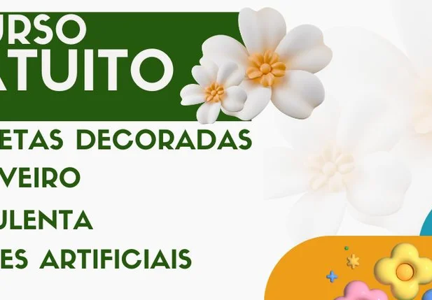 Prefeitura de Esperantina oferece curso gratuito de artesanato com material incluso