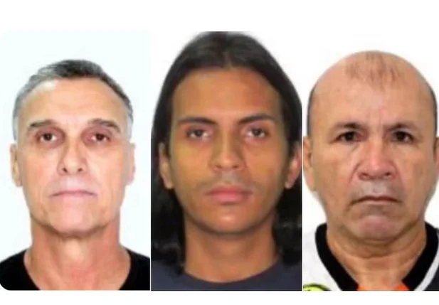 Presos identificados por Armando Palla Júnior, Rychael Castro Gonçalves e João Heriberto Ferreira dos Santos