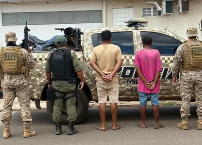 Prisão efetuada pelos policiais do BEPI em Francisco Santos