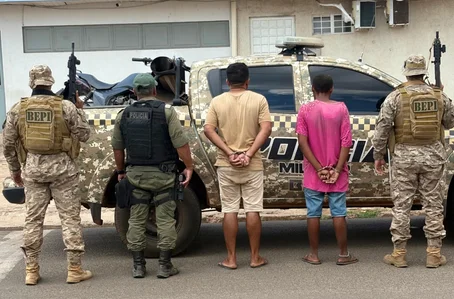 Prisão efetuada pelos policiais do BEPI em Francisco Santos