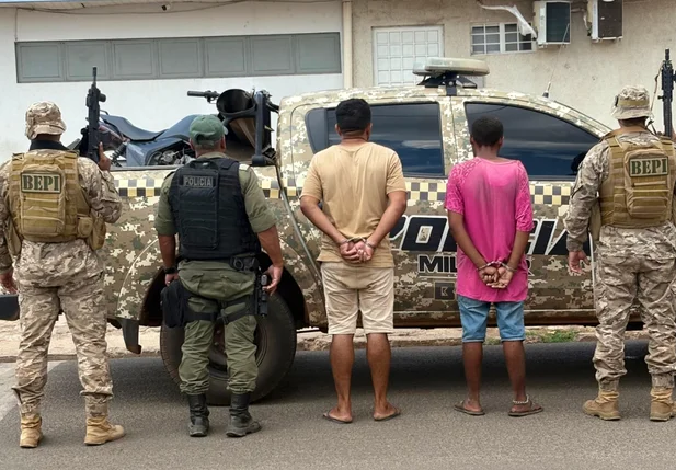 Prisão efetuada pelos policiais do BEPI em Francisco Santos