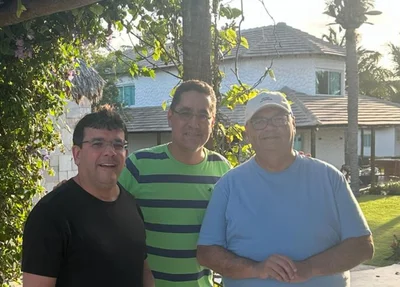 Rafael Fonteles, André Baía e Flávio Dino