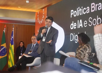 Rafael Fonteles durante lançamento