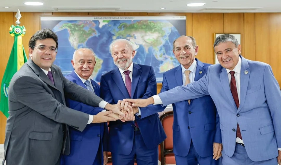 Reunião da base aliada do governador Rafael Fonteles com Lula
