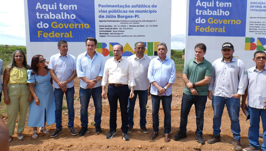 Senador Ciro Nogueira durante agenda