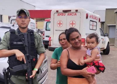 Soldado Douglas dos Santos salva bebê de um ano engasgado