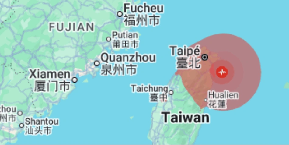 Terremoto no Taiwan