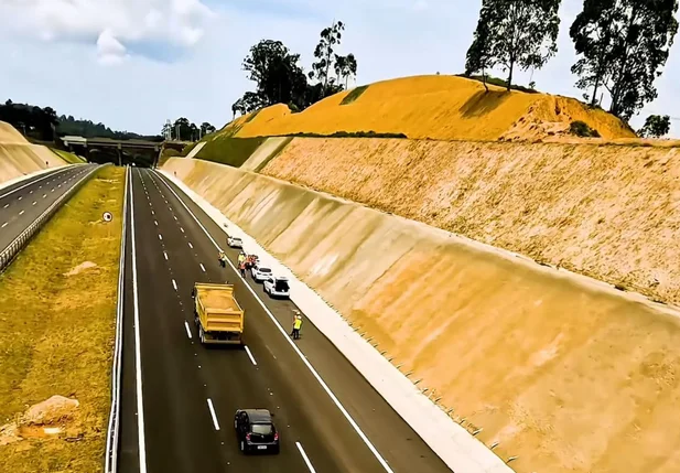 Trecho do Rodoanel em Arujá, na região metropolitana da capital paulista.
