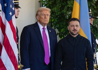 Trump e Zelensky em reunião na Casa Branca