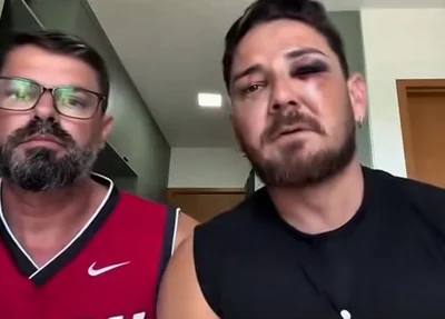 Turistas vítimas de agressão na praia de Porto de Galinhas no último sábado (27)