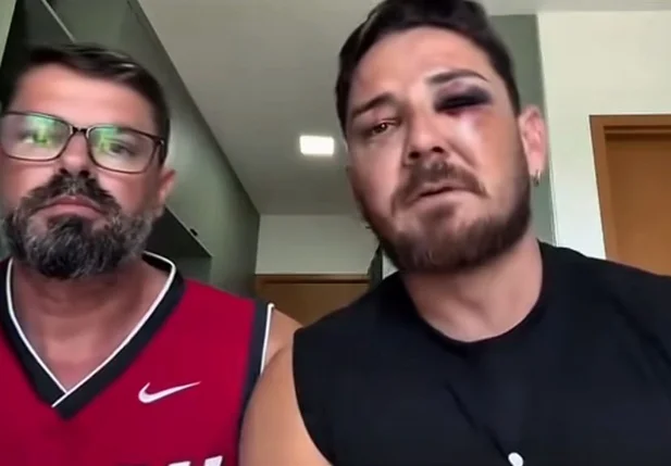 Turistas vítimas de agressão na praia de Porto de Galinhas no último sábado (27)