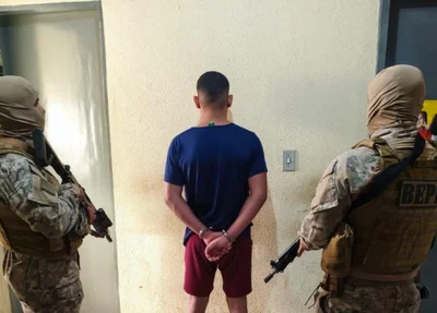 Vagner Fabrício de Sousa Brito preso pelo BEPI em Picos