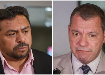 Vereadores João Pereira (PT) e Joaquim do Arroz (PT)