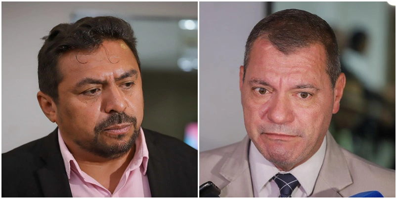 Vereadores João Pereira (PT) e Joaquim do Arroz (PT)