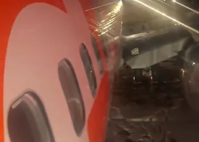 Aeronave da gol colidiu em veículo de manutenção no Rio Galeão
