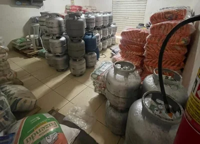 Botijões de gás apreendidos pelo Procon