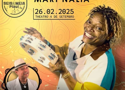 Cartaz do show de Mart'nália em Teresina