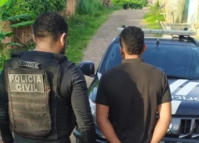 Cumprimento ao mandado de prisão em desfavor do acusado no Parque Mão Santa