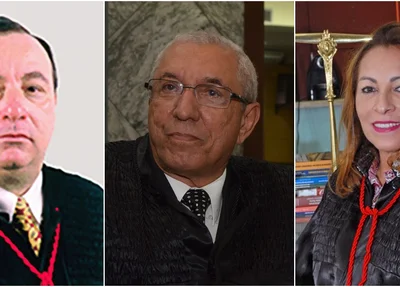 Desembargadores Antônio Pacheco Guerreiro Júnior, Luiz Gonzaga Almeida e Nelma Celeste Souza Silva Sarney Costa