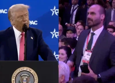 Donald Trump e Eduardo Bolsonaro