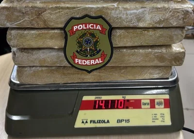 Droga apreendida pela PF em São Luís-MA