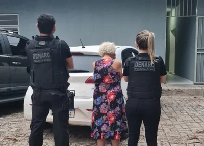 Idosa de 82 anos foi presa pelo DENARC