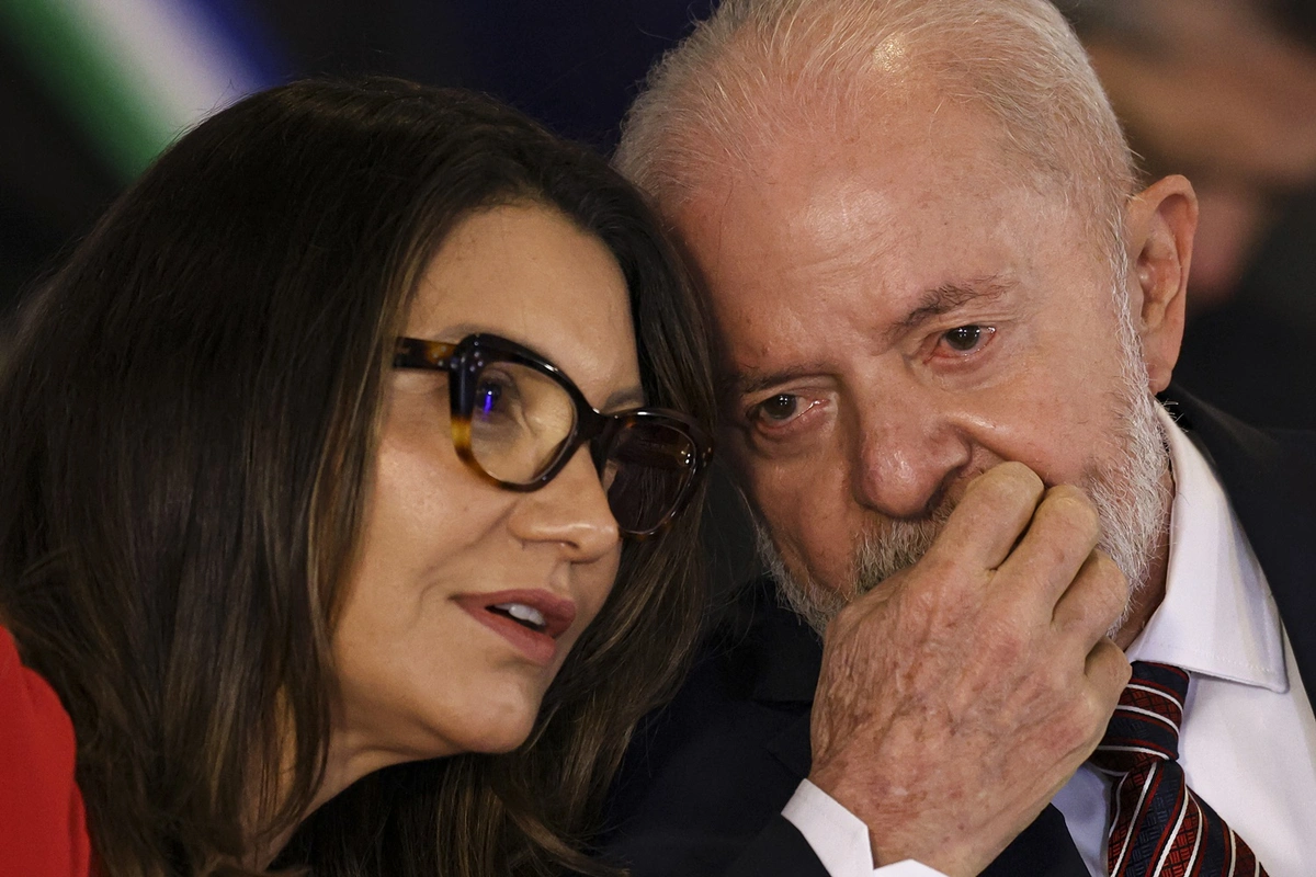 Janja e o presidente Lula