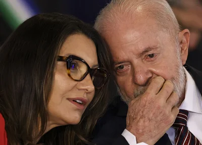 Janja e o presidente Lula