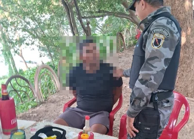 Policia Militar durante operação