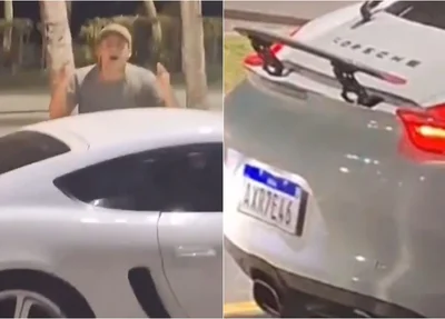 Porsche do jovem acusado de agredir idoso em São Paulo
