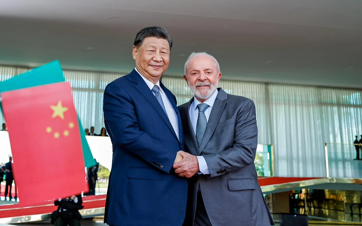 Presidente da China, Xi Jinping e Lula no Palácio da Alvorada