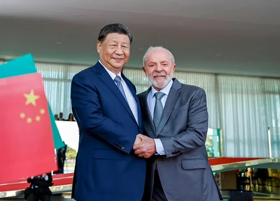 Presidente da China, Xi Jinping e Lula no Palácio da Alvorada