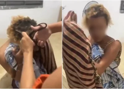 Vídeo mostra jovem tendo os cabelos cortados à força