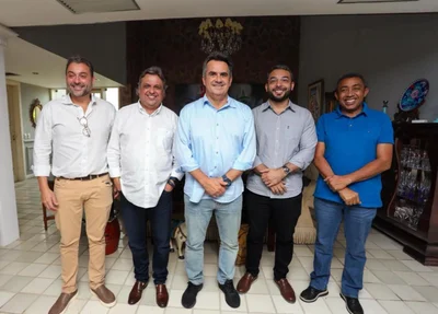 Ciro Nogueira e cúpula do Progressistas se reúne com prefeito Francisco Emanuel