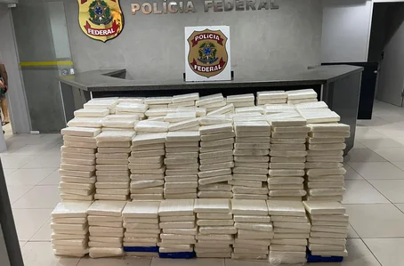 Cocaína apreendida pela Polícia Federal do Maranhão