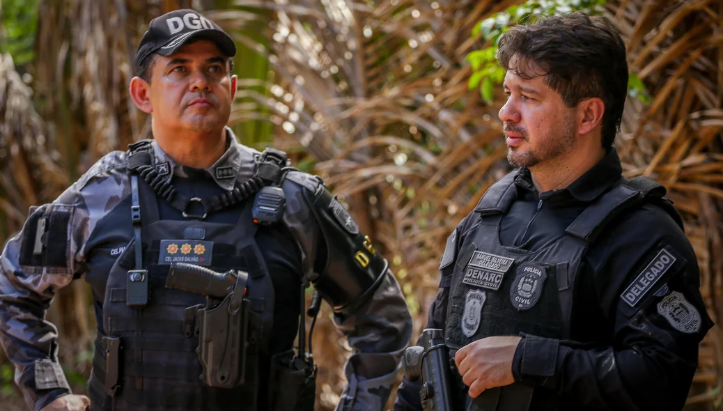 Coronel Jacks Galvão e Delegado Samuel Silveira