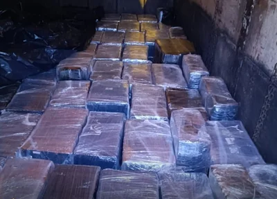 Droga apreendida pela PF em Céu Azul-PR