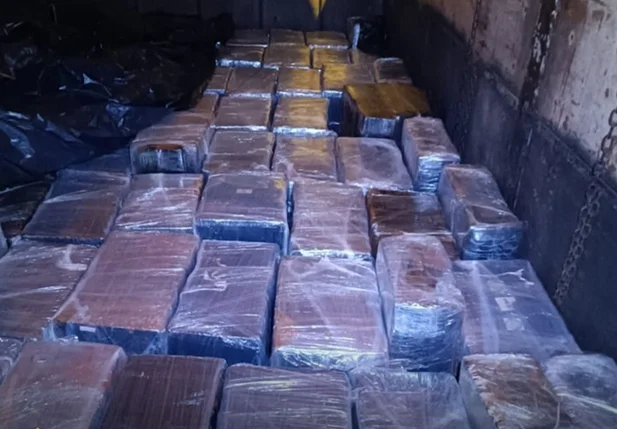 Droga apreendida pela PF em Céu Azul-PR
