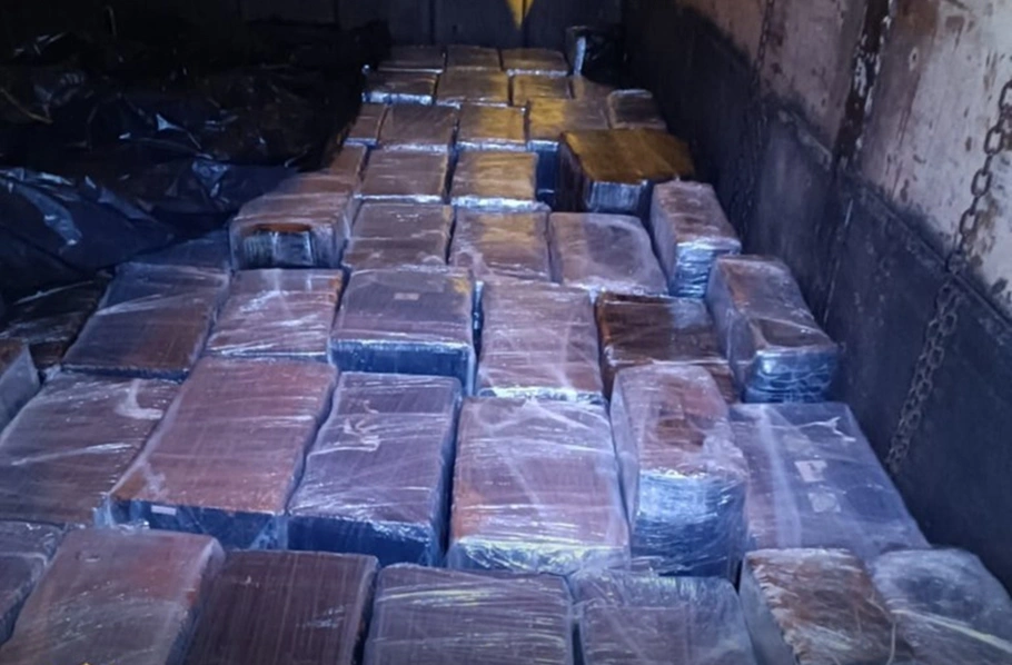 Droga apreendida pela PF em Céu Azul-PR