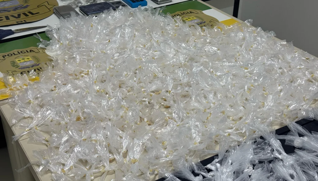 Drogas apreendidas durante megaoperação na zona leste de Teresina