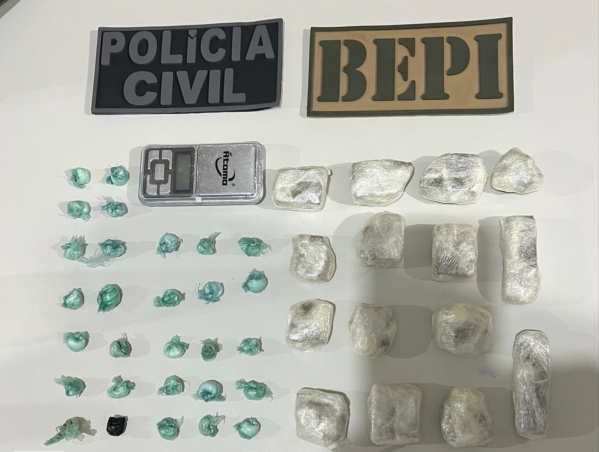 Grande quantidade de drogas apreendida em Picos