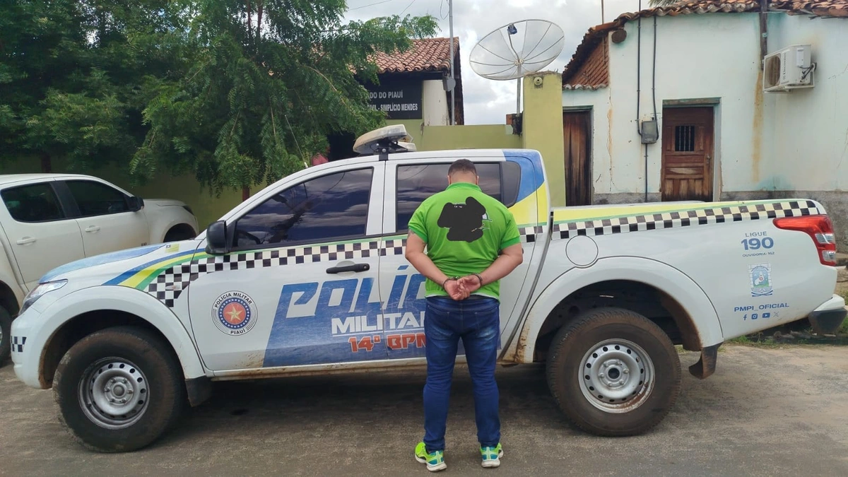 Homem com mandado de prisão por roubos em MG foi preso em Simplício Mendes
